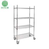 CE Heavy-duty Metal chrome wire shelf heat resistant wire shelf racks