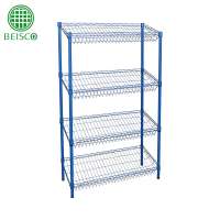 10 years supplier chrome plated wire mesh shelving wire storage shelf, metal shelf on wheels